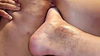 Milf Cougar Moans in Ecstasy from Foot Fetish Pounding!