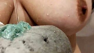 I watch my naked stepsister soap her big tits