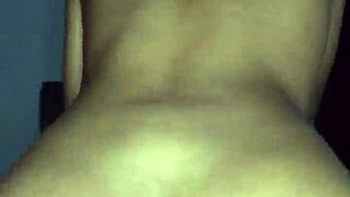 Amateur curvy latina cowgirl rides to accidental creampie, begs don't cum inside