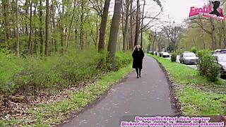 deutsche bbw milf mit riesentitten auf straße zum sex casting überredet 😍🍑🔥