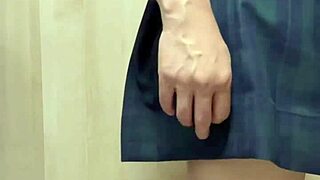 Cum-Drenched School Swimsuit Hides Shiny Anal Plug Tease