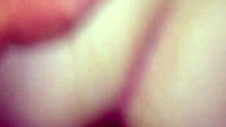 this blonde babe bends over as her guy drills her big ass pussy doggystyle rough