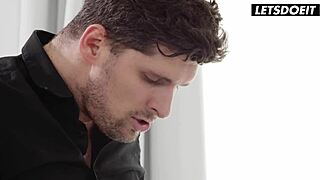 hey jia lissa, blindfolded russian getting doggy fucked standing up?