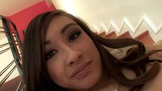 hey asian milf mommy in fishnets why's your shaved pussy so wet for doggystyle assfucking?