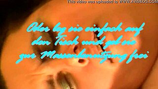 German Bitch Rented for Gangbang Bukkake Facial