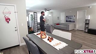 hey caught my shy tall stepbro stroking his cock hard