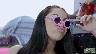 Latina Teen Bikini Blowjob on Jmac's Big Cock