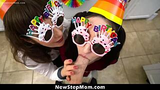 Heartbroken Stepson Gets Stepmom Stepsister Naughty Threesome Surprise