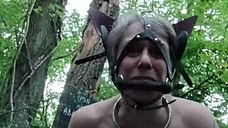 Ever seen a bound ponygirl slut bent over in forest begging for doggystyle? 