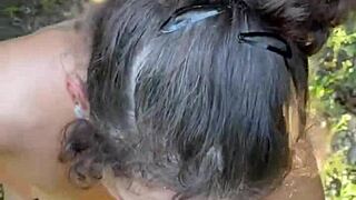 pretty hooker teases cock suck then spits hot cum