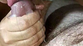 omg this korean wife is sucking that cock so deep in close-up cum in mouth handjob action 😘🍆💦 