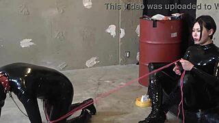 Ever Wonder About a Masochist Pet's Life Under Japanese Latex Mistress?