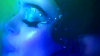 Petite Molly Little rides Lucidflix Luminati's muscular cock cowgirl!