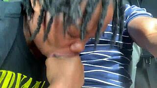 i'm givin public head on that big black monster cock outdoors... deepthroat heaven!