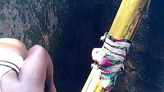 SEXY FOREST CUMSHOT DRENCHES YOUNG ASS HARD