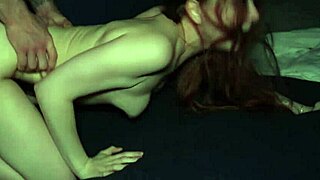 skinny brunette Lina Sun moans screams cums non-stop on big cock doggystyle cowgirl all night long bareback!