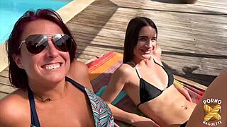 vanessa and candie naughty tease before hot threesome