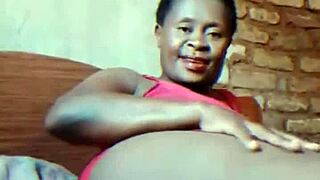 african milf teases her wet pussy fingers deep while hubby’s gone, getting so damn sexy