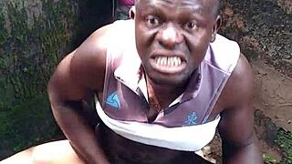 SEXY FOREST CUMSHOT DRENCHES YOUNG ASS HARD