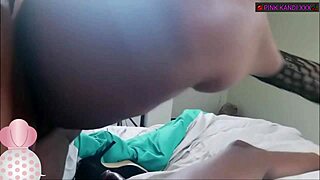 bbk pink kandi spits deepthroat licks then sits on fat black cock