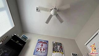 Strap-On Tease Thrusts Up Skirt Worshipping Ass