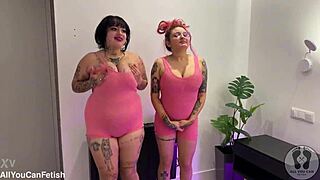 Huge Boobs Jump Wildly with Belly Shake and Ass Worship!