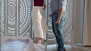 Heartbroken as cheating husband watches stepson pound his latina stepmom's big tits