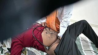 Doctor's hands on my indian pussy makin me cum so hard during checkup feels amazin