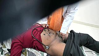 Doctor's hands on my indian pussy makin me cum so hard during checkup feels amazin
