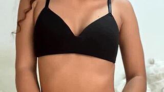 hey this young babe rubs her pussy hard just to melt away all that built-up stress