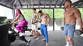 hayley quinn takes triple penetration in every hole. guys creampie impregnate her fully