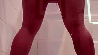 dildo loving whore showers with monster cock and big dildo