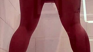 dildo loving whore showers with monster cock and big dildo