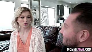 stepmom's mature ass stretched wide by daughter's coach cock