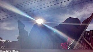 ms red x oils up her curvy latex-clad body for seductive teasing striptease