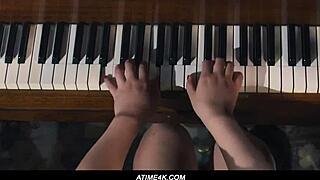 Petite asian brunette sits face licks caucasian pussy interracial lust