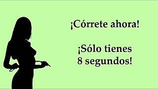 hold back your orgasm in this easy interactive game level