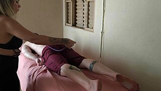 big ass mommy offers wet pussy massage bareback monster cock