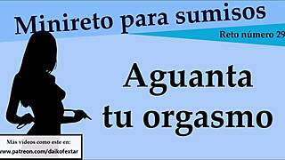 hold back your orgasm in this easy interactive game level