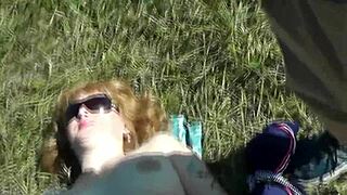 dude on beach spots hot naked blonde pulls out cock jerks off cums watching her sunbathe pov exhibitionist orgasm 🔥🏖️