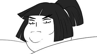 pretty muscular bodybuilder bryn shows off huge sexy belly gain