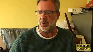 black british slut chokes on rough face fuck swallowing sloppy cum