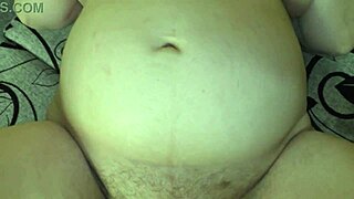 hubby watch me rub my pregnant hairy pussy pov then you cum inside without fucking creampie cuckold style