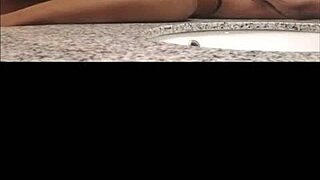 Babymama bent over begging for my monster black cock doggystyle pounding??