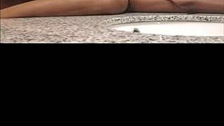 Babymama bent over begging for my monster black cock doggystyle pounding??