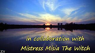 milf femdom punishes tattooed pee freak outdoors in toilet bdsm golden shower