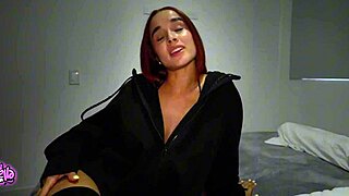 stepmom sneaks in for secret pov dick sucking but why hide from dad when pussy craves young cock workout