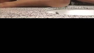 Babymama bent over begging for my monster black cock doggystyle pounding??