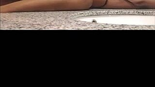 Babymama bent over begging for my monster black cock doggystyle pounding??