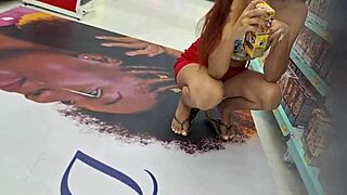 wife flashes her bare ass on street without panties outdoors